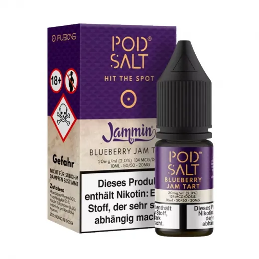 Pod Salt Fusion - Blueberry Jam Tart - Nikotinsalz Liquid